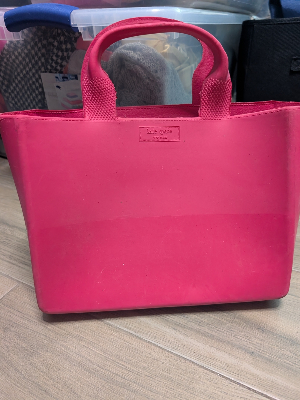 kate spade Hot Pink Silicone Tote